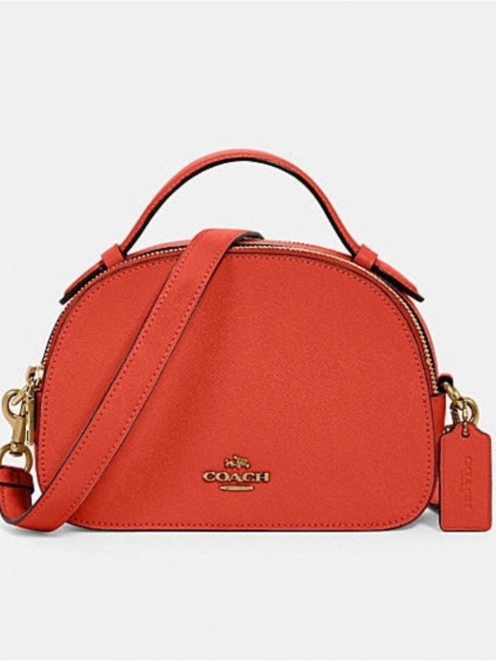 🥭 COACH Serena Satchel in Mango. EUC.